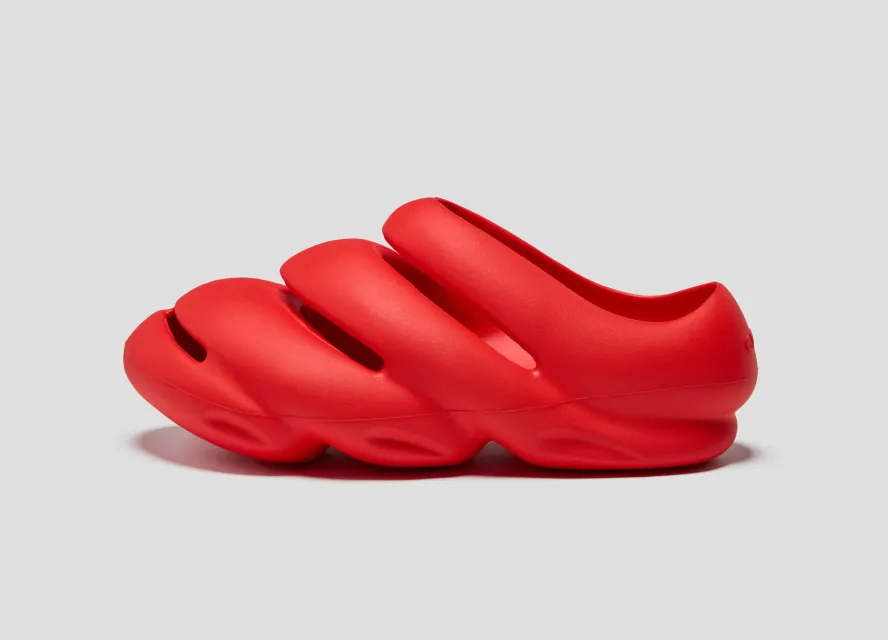 Crocs × TEDxPortland Steven Smith clog in red, side profile